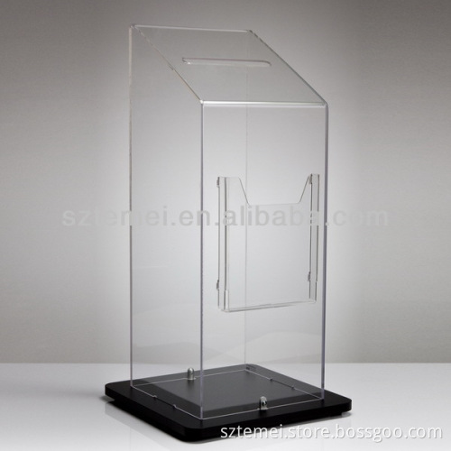 floorstanding acrylic suggestion box